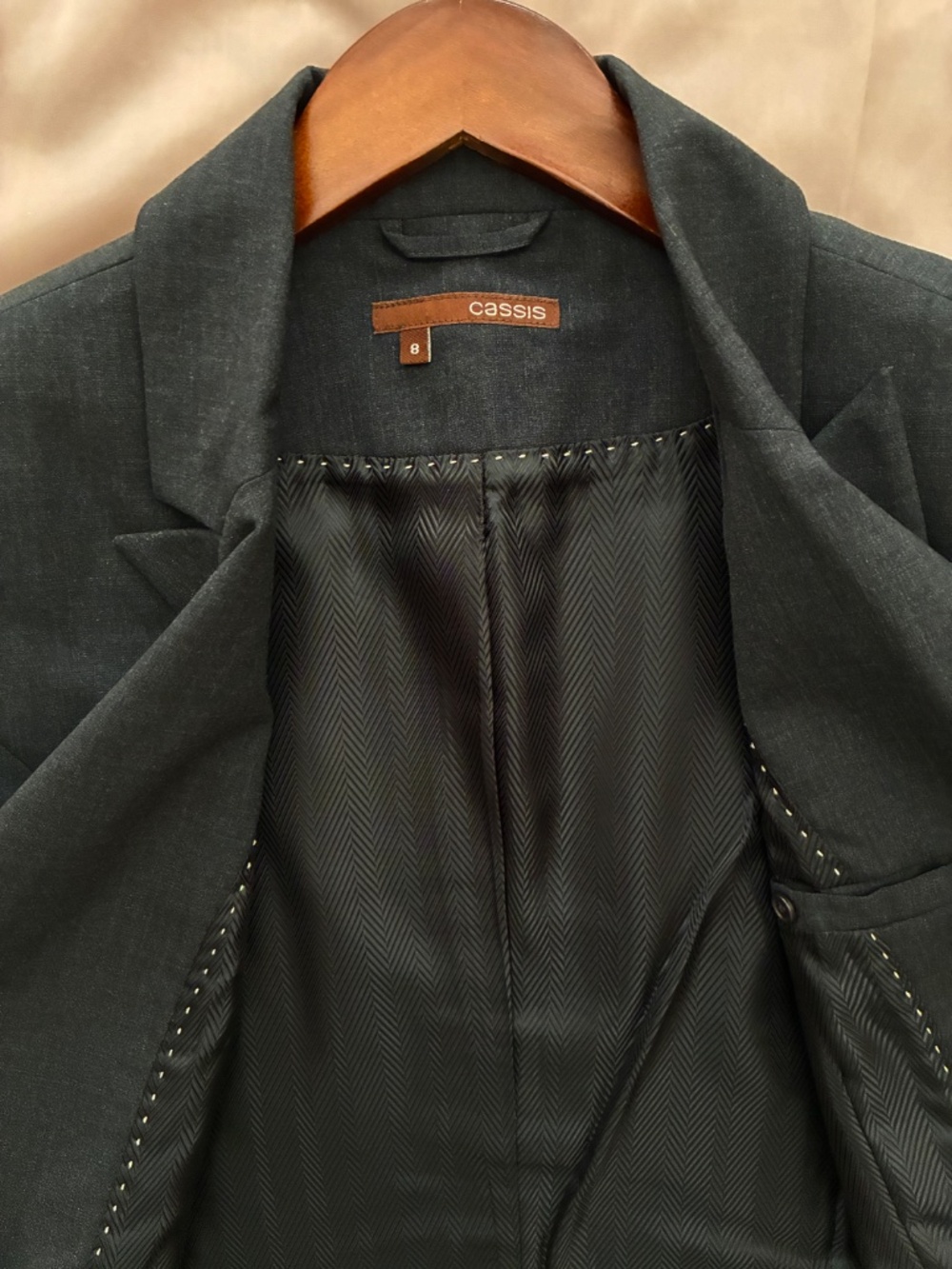 Dark Charcoal Gray Suit Jacket